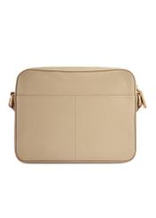 Beige small leather women's handbag TORES-1269-1B(W26)