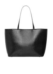 Snake-embossed shopper bag TOREC-1242-9H(Z26). Back view on white background.
