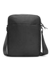 Men's city bag in black TORMN-0402-99(W26) - product view from the back, on a white background.