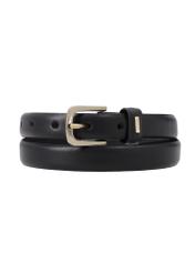 Black leather women's belt PASDS-0300-99(Z26)