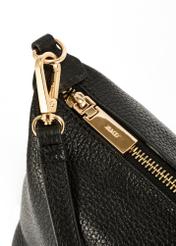 Black compact women's handbag TORES-0981D-99(Z25), close-up of product detail, view on white background.