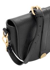 Leather black shoulder postbag TORES-0979-99(Z24)-06