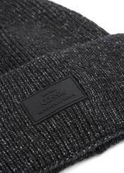 Navy blue men's cap CZAMT-0070A-69(Z25), close-up of the product logo on a white background.