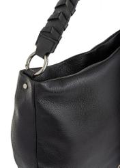 Women's semi-circular leather handbag TORES-0945-99(Z23)-06