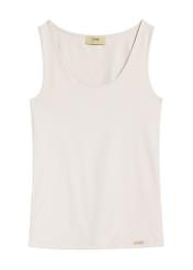 Light beige women's camisole BLUDT-0179-80(Z24), product view from the front on a white background.