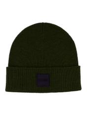 Green men's cap CZAMT-0095-8B(Z26), front product view on white background.