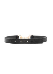 Black women's leather belt PASDS-0351-9H(Z26), rear view of the product on a white background.