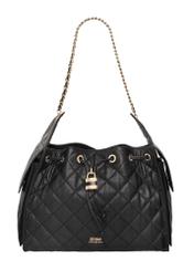 TORES-1365-9P(Z26) quilted leather women's handbag, front view on a white background.