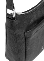 Black leather women's shoulder bag TORES-1219-9I(W26)