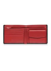 Black men's leather wallet PORMS-0628-98(Z24)-04