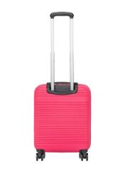 Small suitcase on wheels WALAB-0040-5E-19(W26), product view from the back on a white background.