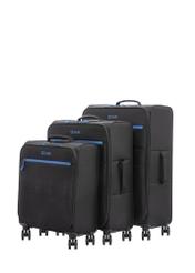 Set of 19"/24"/28" WALNY-0045-99(W26) wheeled suitcases, diagonal product view on white background.