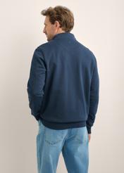 Navy blue knitted men's sweatshirt BLZMT-0084-7E(Z26)