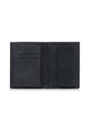 Men's leather wallet black PORMS-0545-99(W23)-04