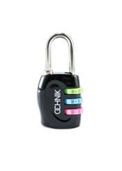 Black combination padlock AW-015-0005-99(W26), front view of the product without packaging on a white background.