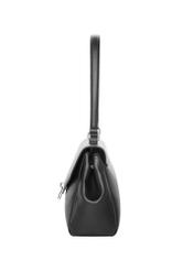 Black women's shoulder bag TOREC-1389-99(Z26), side view of the product on a light background.