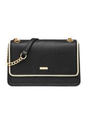 Small black women's handbag TOREC-1015-9J(W26), product view from the front on a white background.