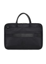 Black women's laptop bag TOREN-0344-99(W26), product view from the back on a white background.