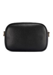 Small black women's handbag TOREC-1174-99(W26), product view from the back on a white background.