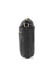 Black women's bag with zippers TOREC-0847A-99(Z24)