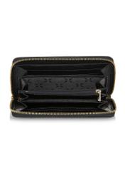 Large black leather women's wallet PORES-0813-99(Z24)-04