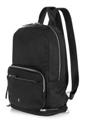 Black folding backpack and bag 2 in 1 women's TOREN-0275-99(W24)-02