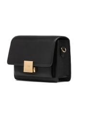 Small black women's leather handbag TORES-0719C-99(W25)-02