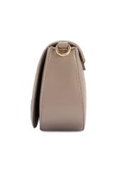 Light brown women's messenger bag TOREC-1179-1K(W26), side product view on white background.