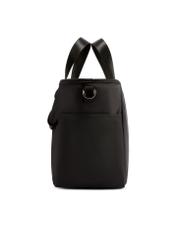 Black lunchbox bag TOREN-0346-99(W26) - side view of the product, on a white background.