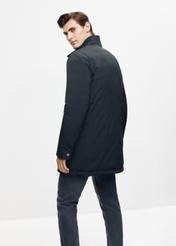 Men's black winter jacket KURMT-0336-99(Z24)