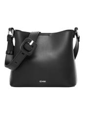 Black small women's handbag TOREC-1336-99(Z26), front product view on white background.