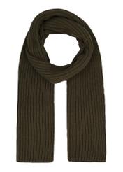 Men's green winter scarf SZAMT-0016-8B(Z26), front view of the product on a white background.
