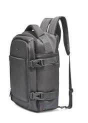Graphite airplane backpack PLCMN-0017-9D(Z26), diagonal product view on a light background.
