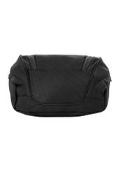 Black cosmetic bag AW-018-0003-99(W26), back view of the product on a white background.