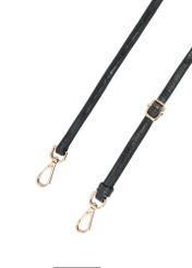 Black leather small croco bag TORES-1133E-99(Z25)