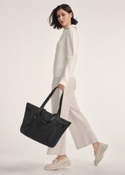Black large shopper bag TOREN-0325-99(Z25)