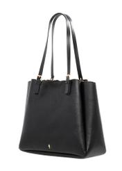 Black women's shopper bag TOREC-1344-9I(Z26) - diagonal product view, on a white background.