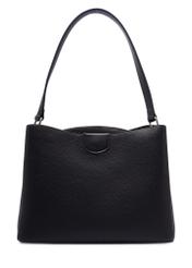 Black women's shoulder bag TOREC-1297-9I(Z26), product view from the back on a white background.