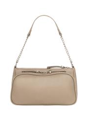 Women's handbag in cool beige color TOREC-1284-1K(Z26), product view from the back on a white background.