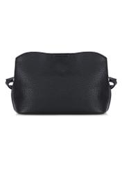 Black women's handbag with strap TOREC-0768A-99(W24)-03