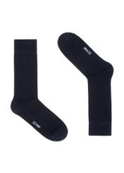 Long navy blue men's socks SKAMT-0019A-69(Z24)-01