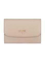 Women's cream leather wallet PORES-0848A-81(W23)-01