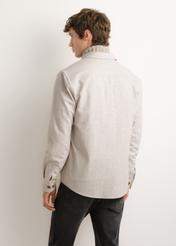 Men's oversized wool shirt KOSMT-0373-1A(Z26)