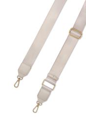 Cream women's waist bag TOREC-1191-0B(W26) - close-up detail, on white background.