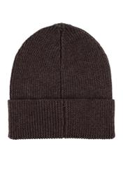 Dark brown men's cap CZAMT-0084-1I(Z26), product view from the back on a white background.