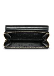 Black large women's leather wallet PORES-0930-99(Z24)