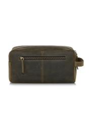 Men's khaki leather cosmetic bag TORMS-0322-51(W23)-03