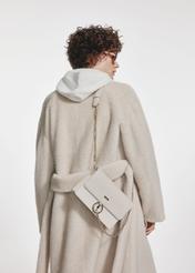 Cream women's handbag with monogram TOREC-0536C-12(Z25)