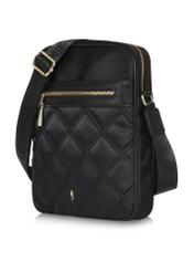 Quilted black women's handbag TOREN-0284-99(W24)-02