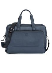 Navy blue leather men's bag TORMS-0020D-69(W25)-01